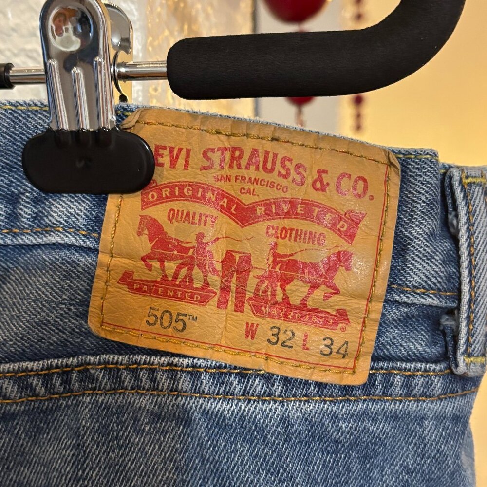 Levi's 505 Jeans Mens 32x34 2014 Red Tag - Picture 4 of 5